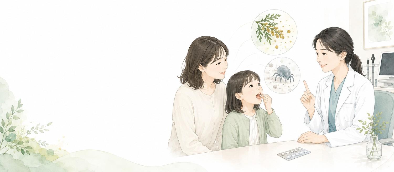舌下免疫療法（アレルゲン免疫療法）について