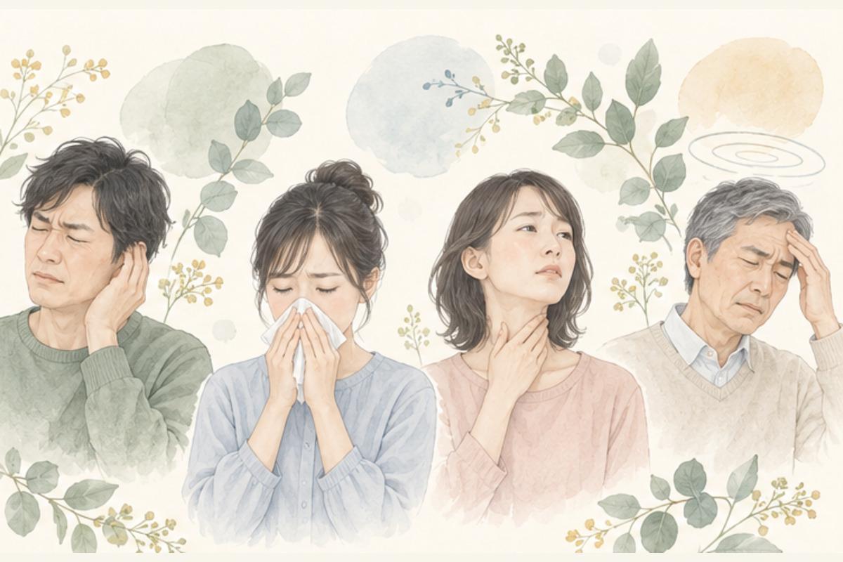耳鼻咽喉科でよくみられる症状